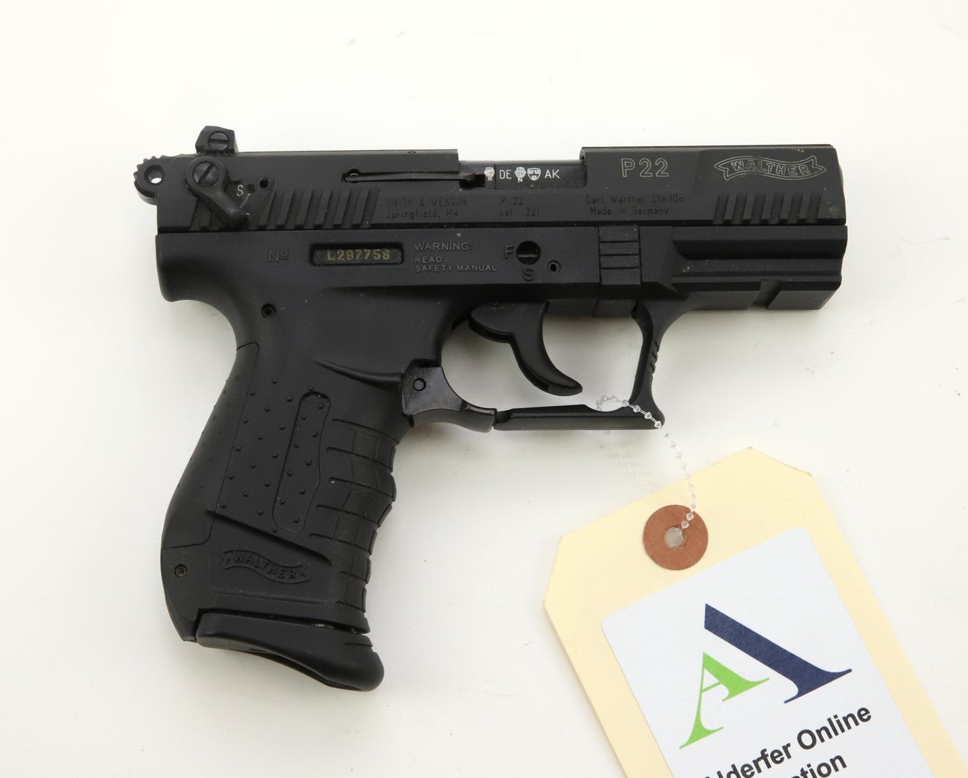 Image for Walther/Smith & Wesson P22 semi-automatic pistol.