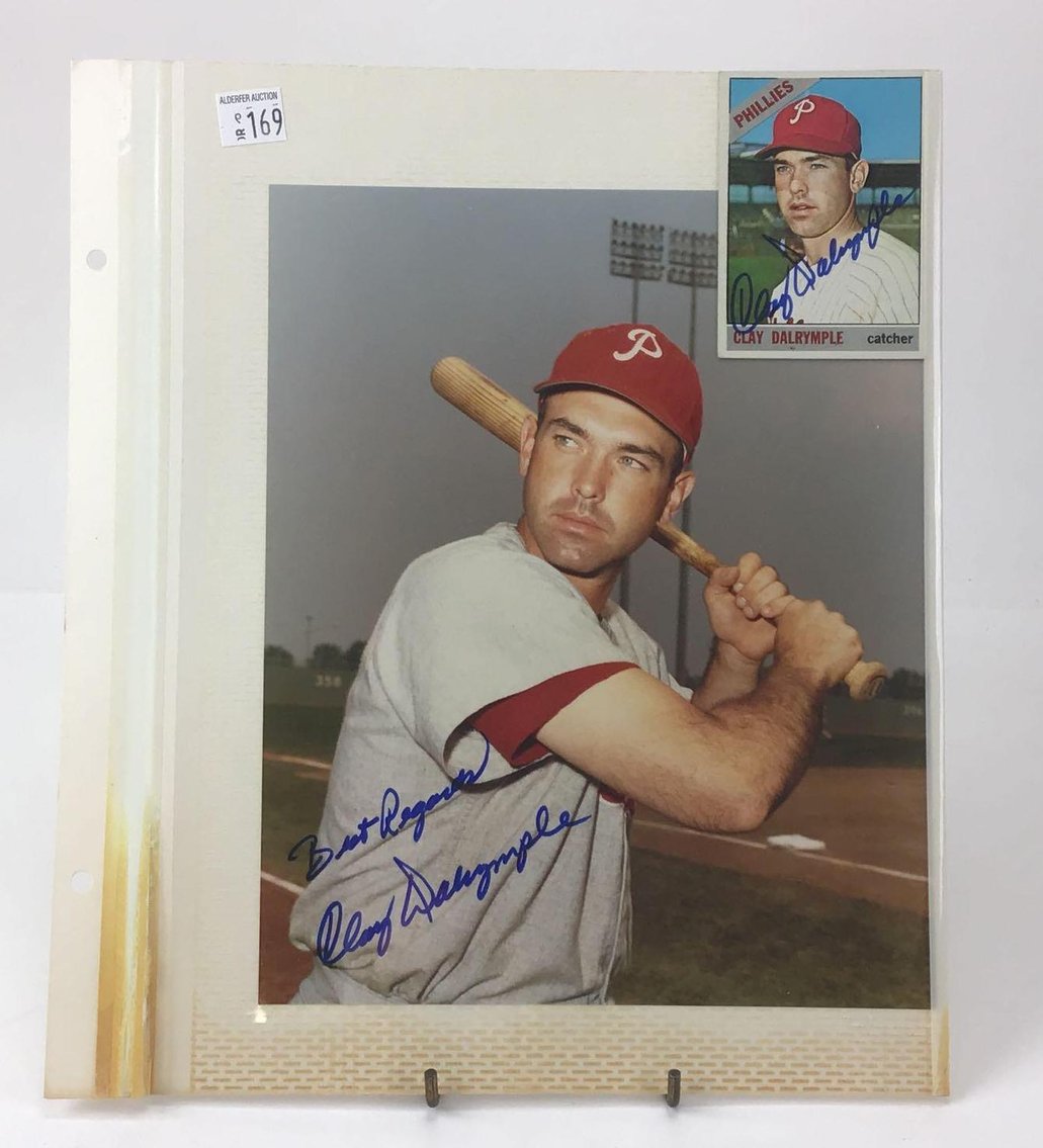 Image for Clay Dalrymple Signed Baseball Photo/Card