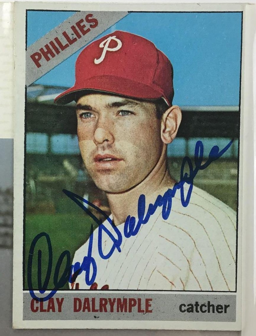 Image for Clay Dalrymple Signed Baseball Photo/Card