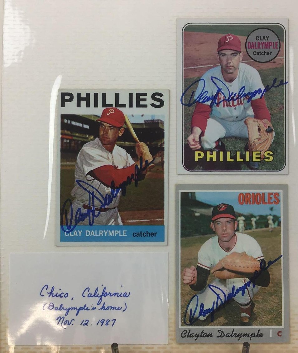 Image for Clay Dalrymple Signed Baseball Photo/Card