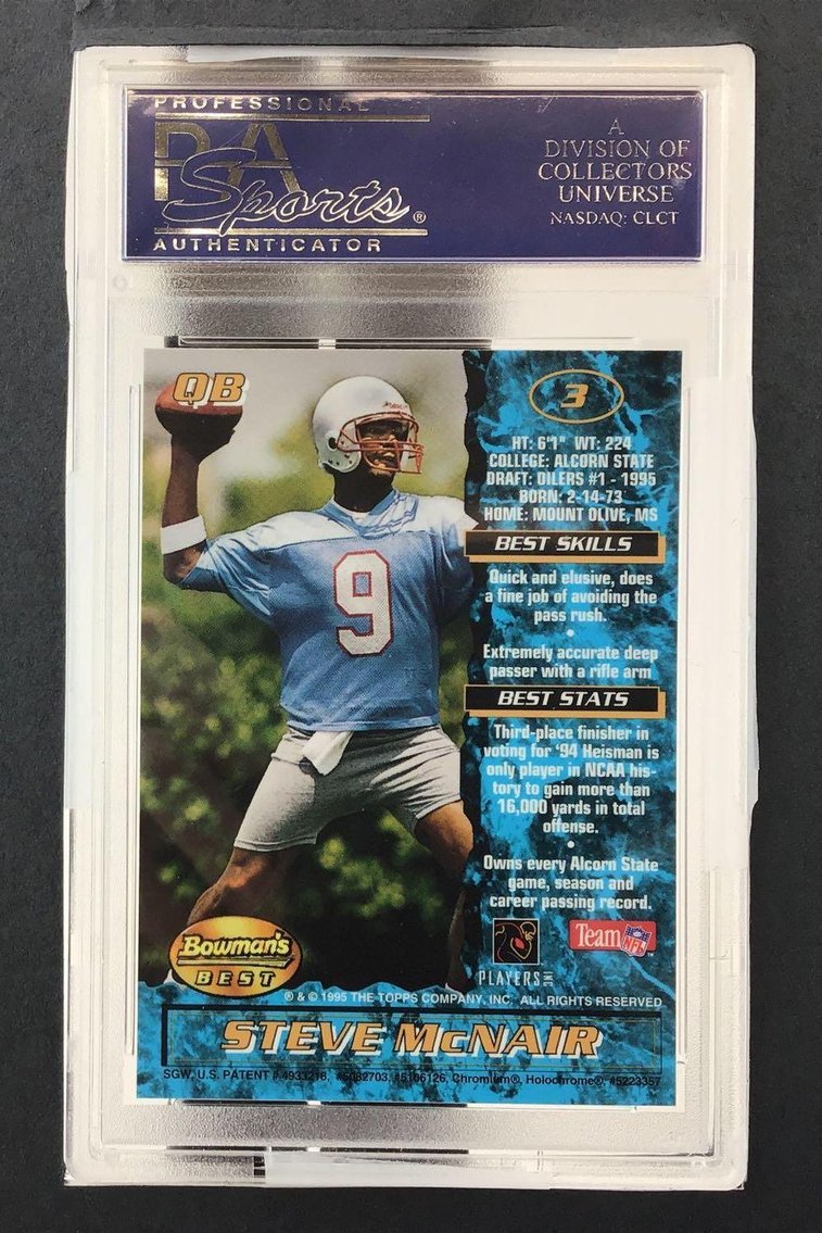 Image for Steve McNair 1995 Bowman's Best Football Card