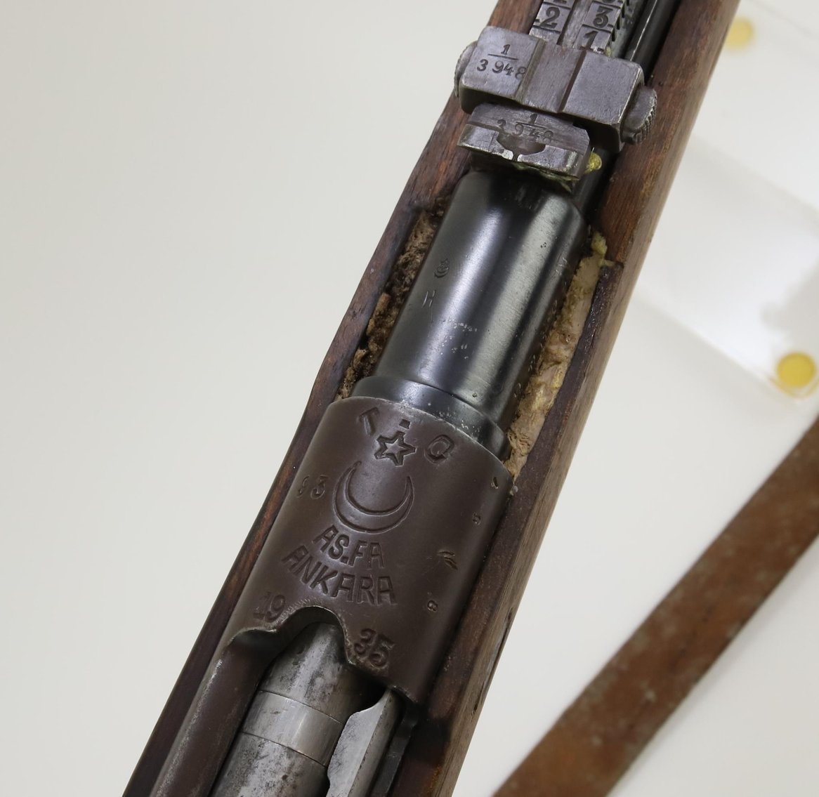 Image for Turkish mauser bolt action rifle.