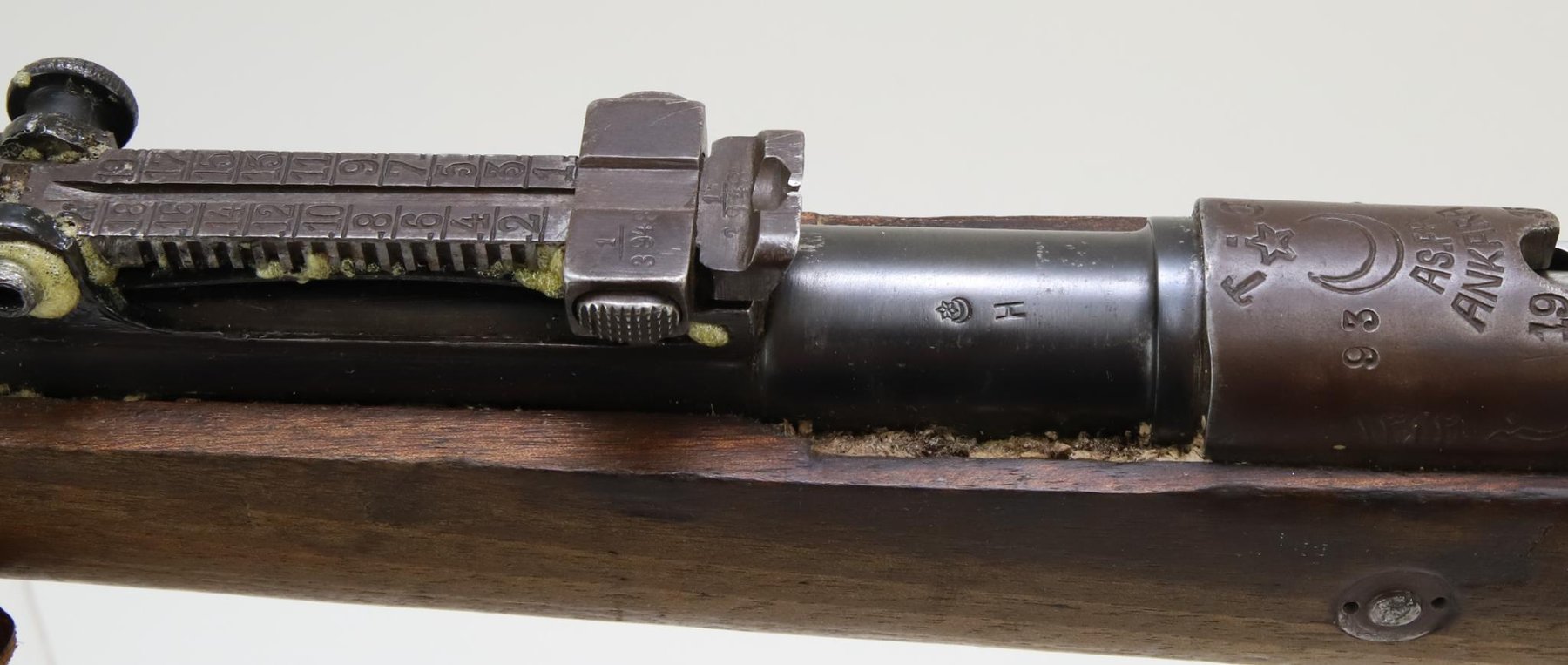 Image for Turkish mauser bolt action rifle.