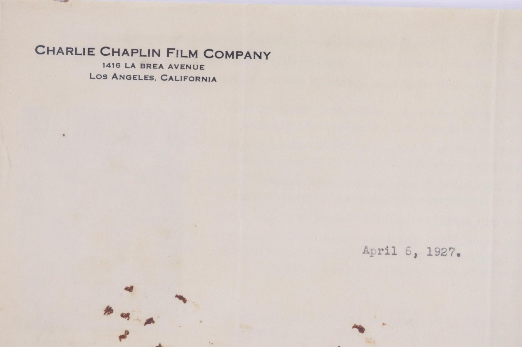 Image for Charlie Chaplin Autograph