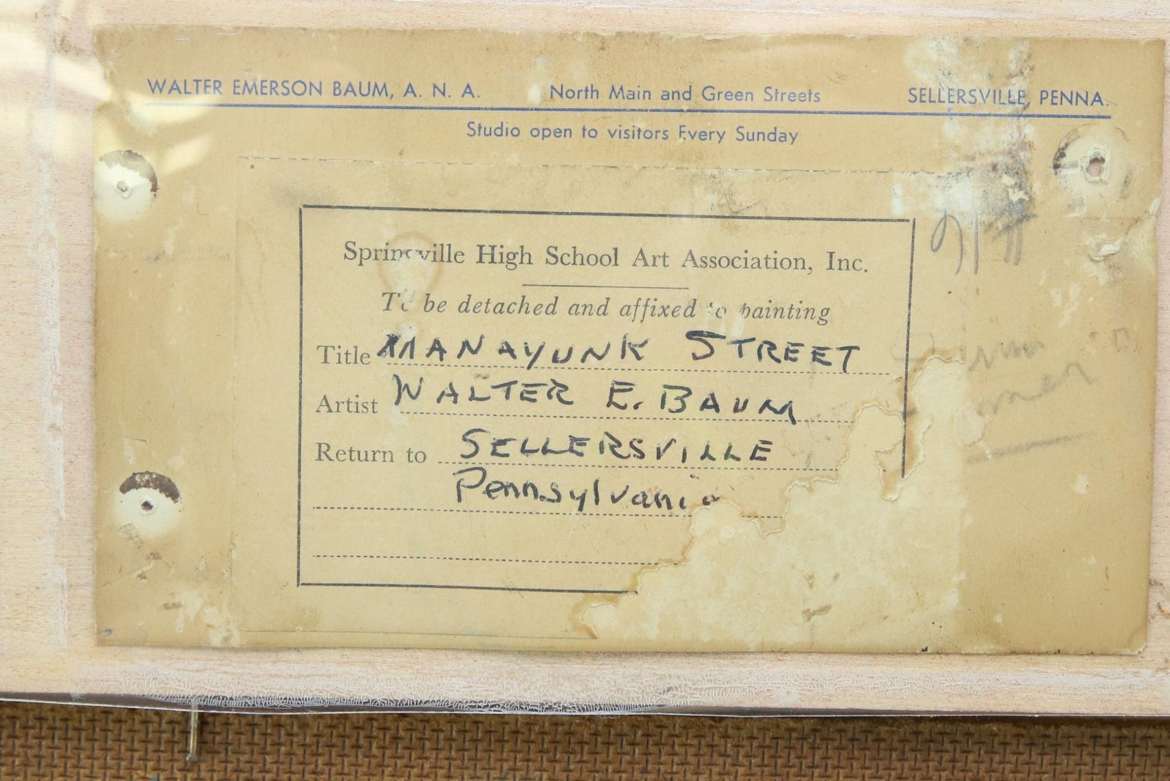 Image for Walter Emerson Baum  (1884 - 1956)