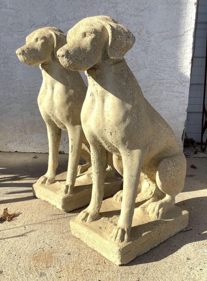 Image for Concrete Dog Statues