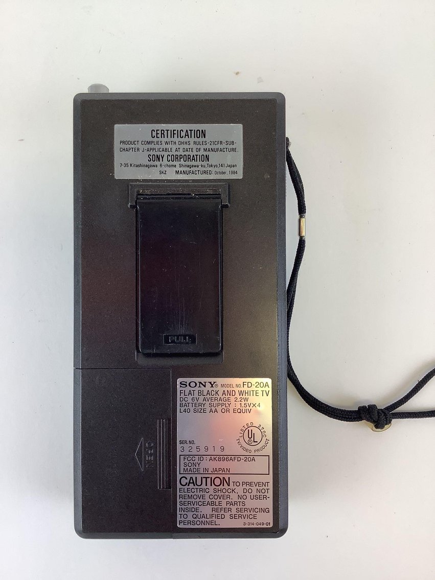 Image for Sony Watchmen, Panasonic Master Thin Portable Radio & Casio Portable Television