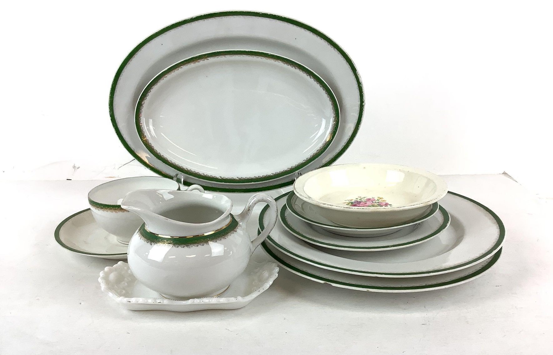 Image for Hohenzollern China, Royal Bakewell & McKee Milk Glass
