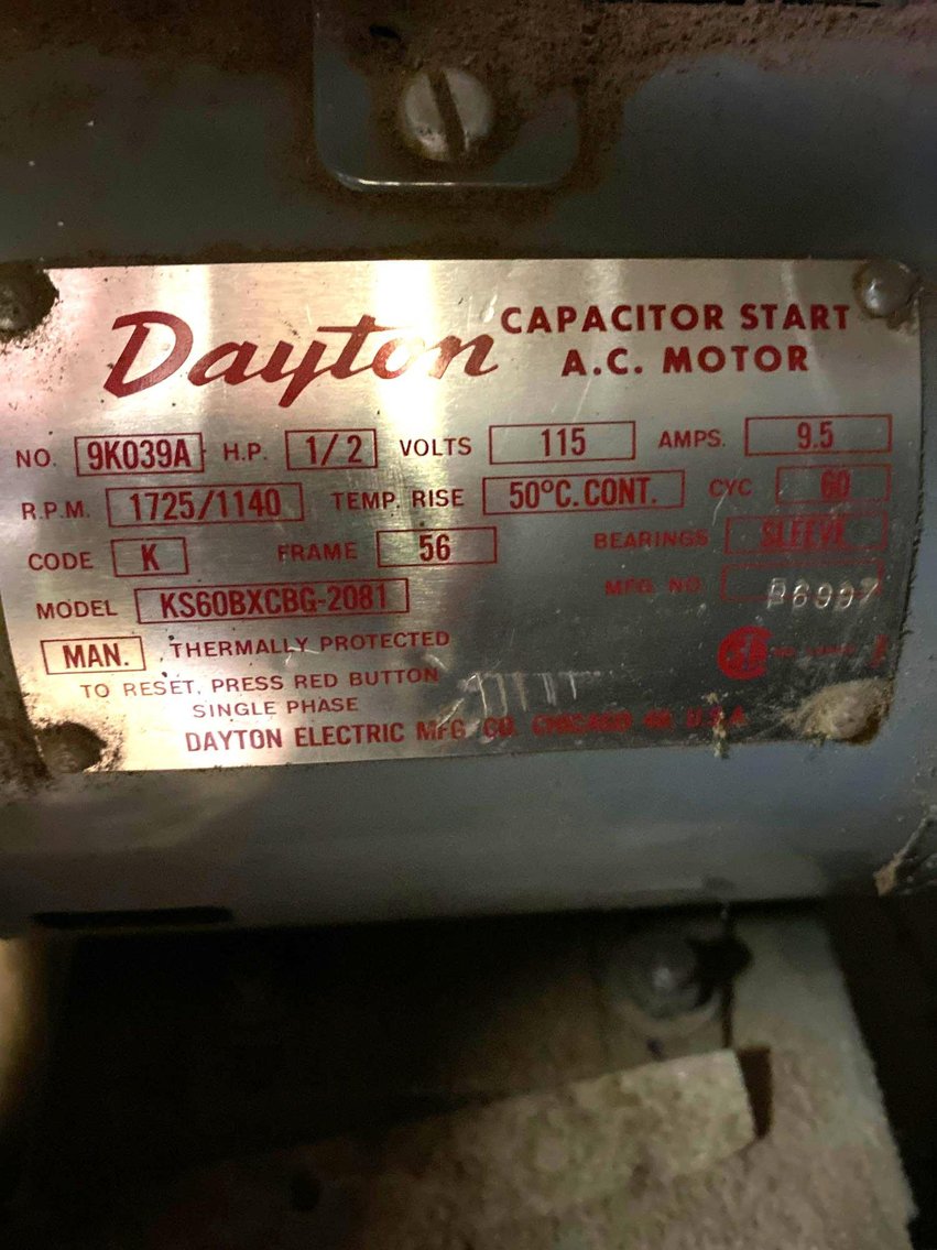 Image for Sprunger Bandsaw with Dayton Electric Motor