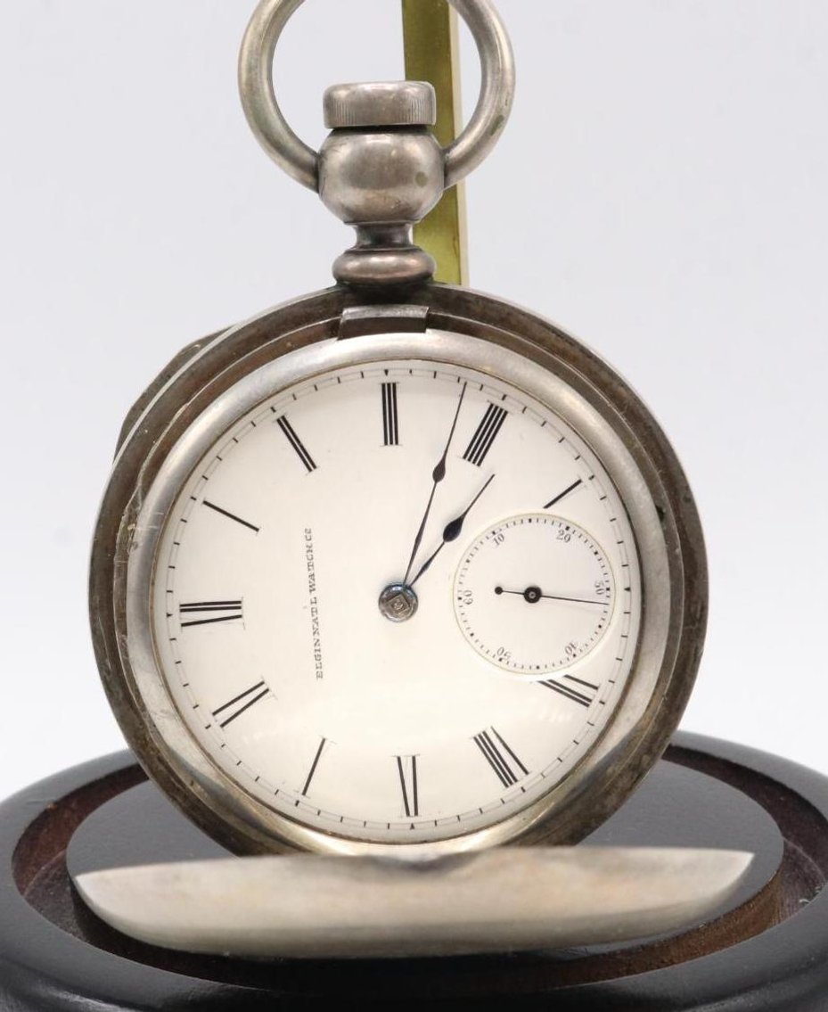Image for Elgin Coin Silver Pocket Watch