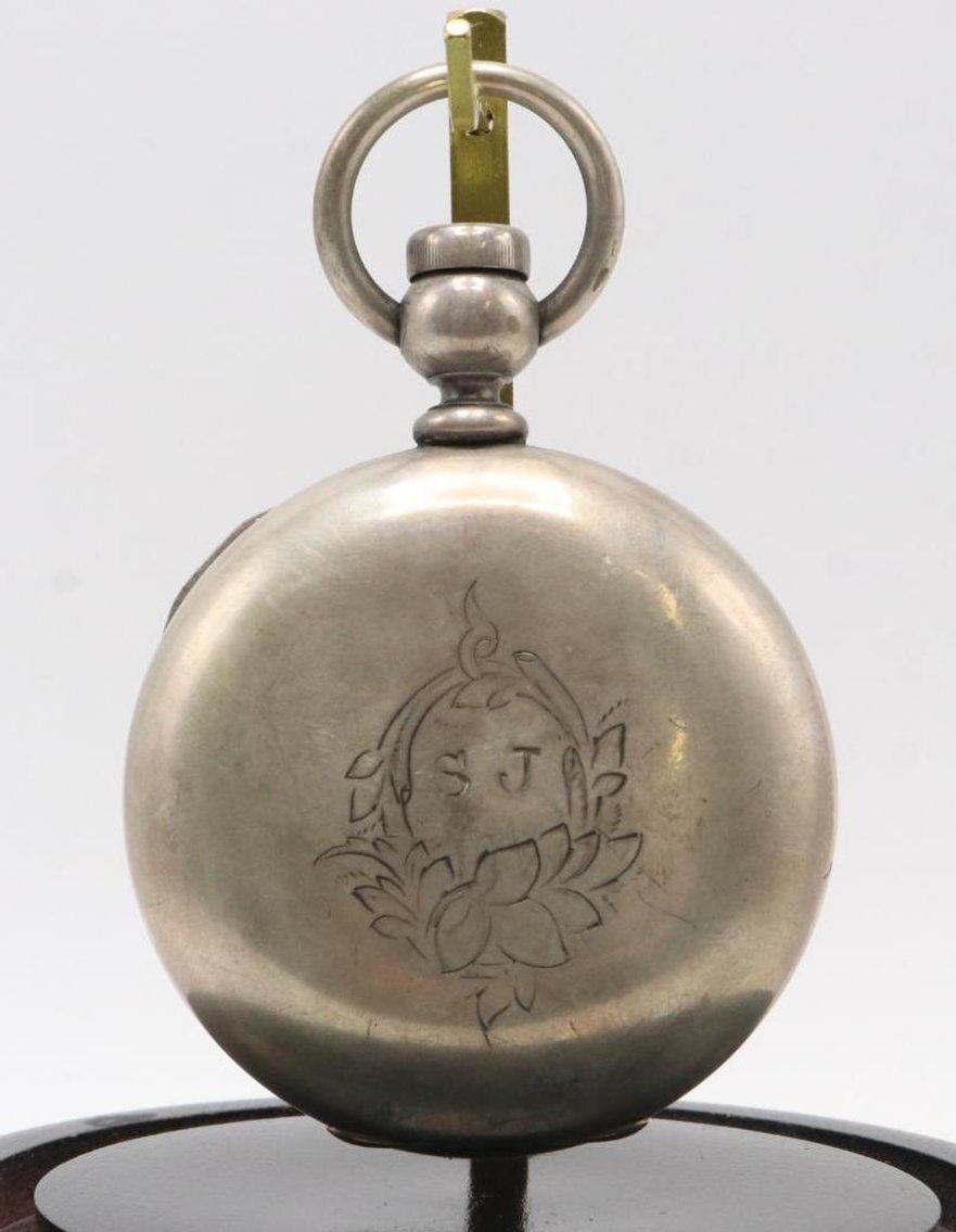 Image for Elgin Coin Silver Pocket Watch