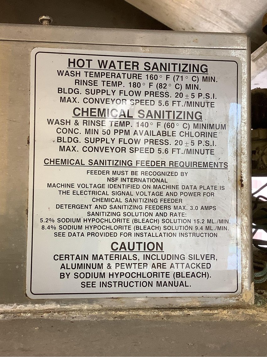 Image for Hobart Commercial Dishwasher & EcoLab Equipment