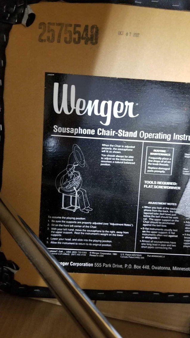 Image for Wenger and H&B Sousaphone Chairs