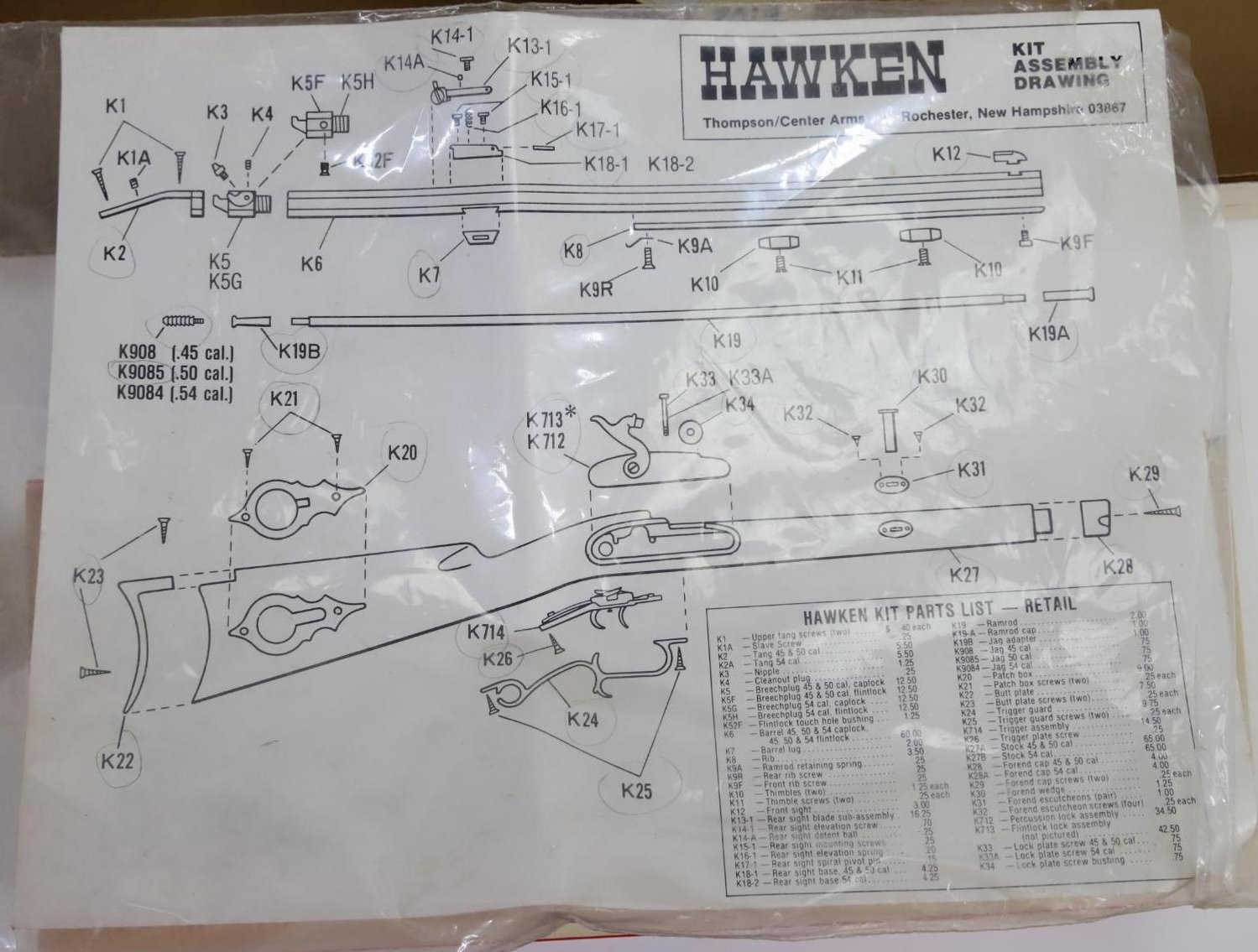 Image for Thompson Center Hawken Rifle Kit