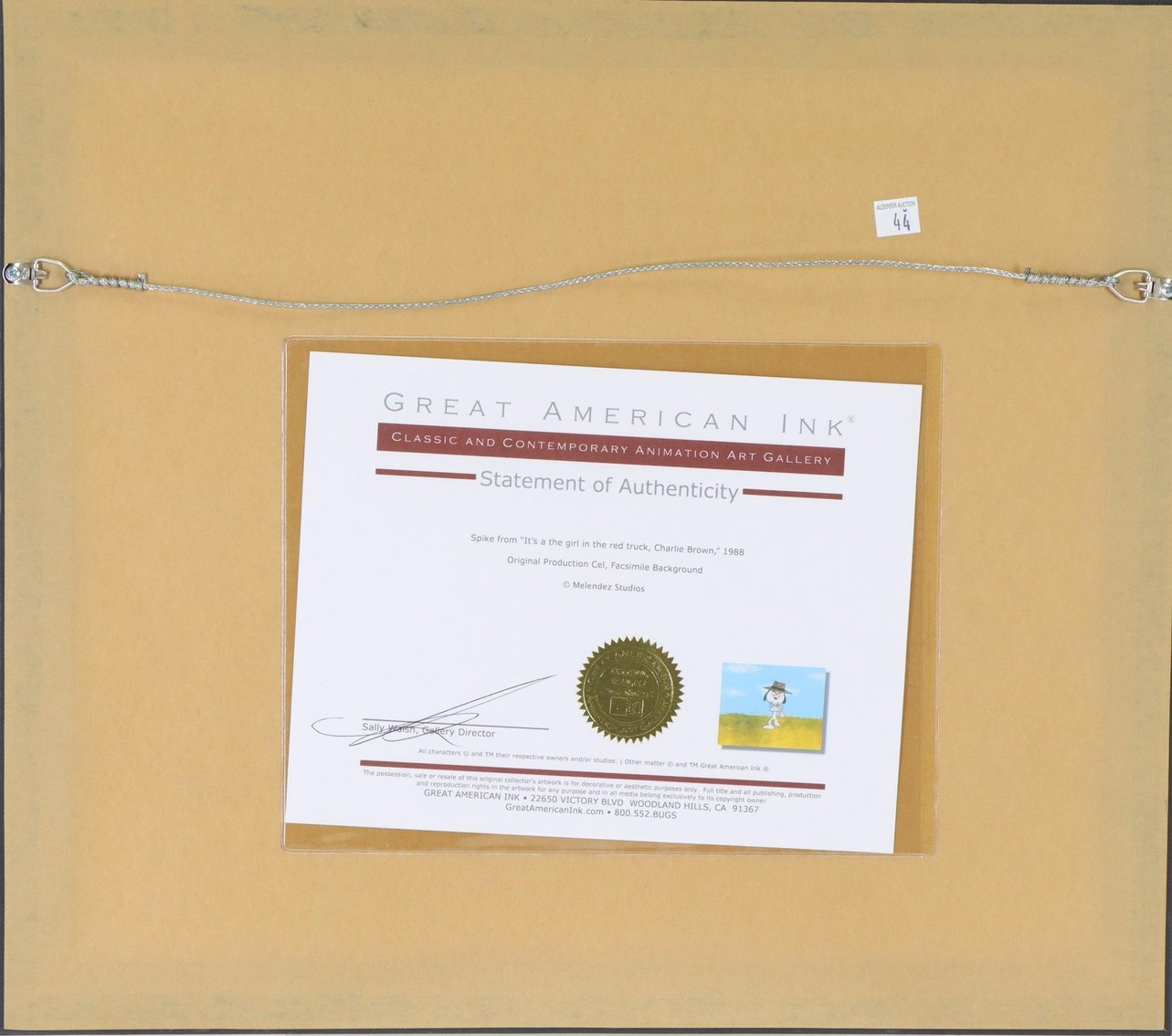 Image for Peanuts Original Production Cel of Spike