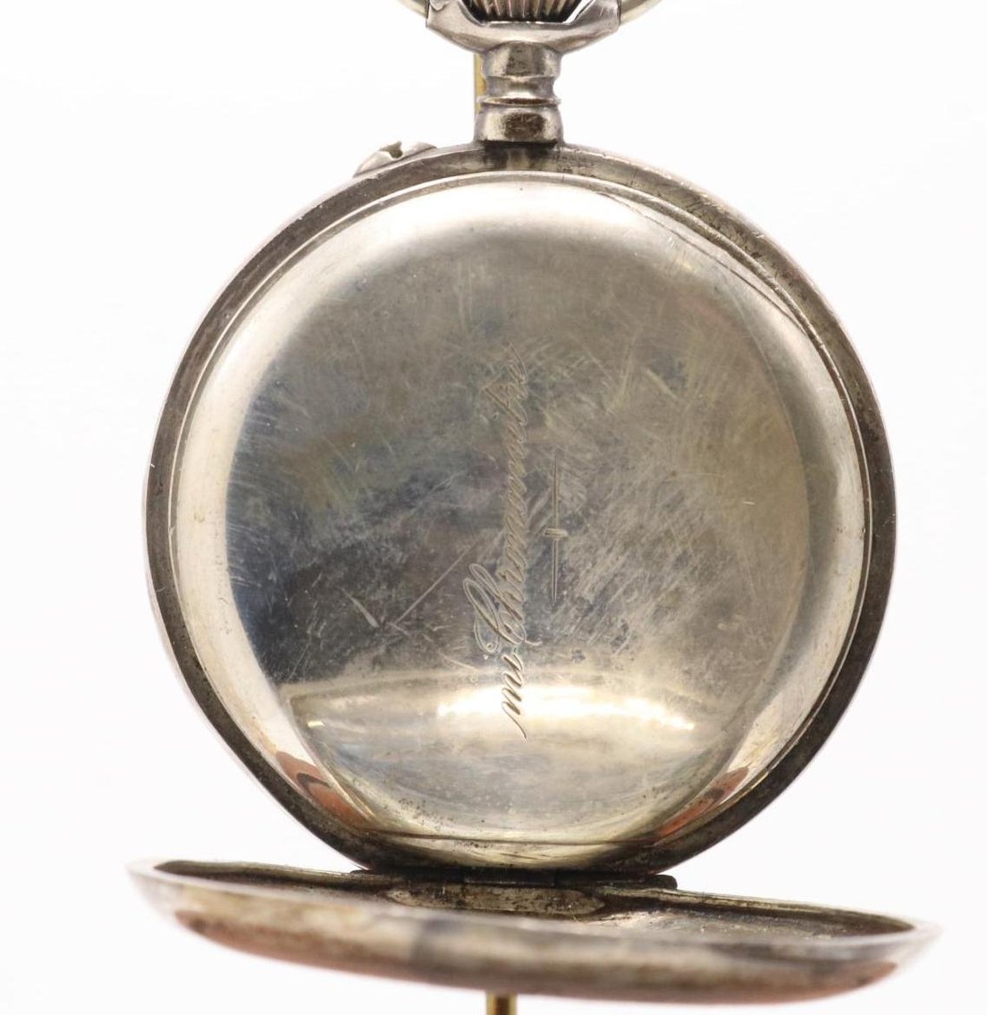 Image for Cronometro Moderno Quillet Silver Pocket Watch