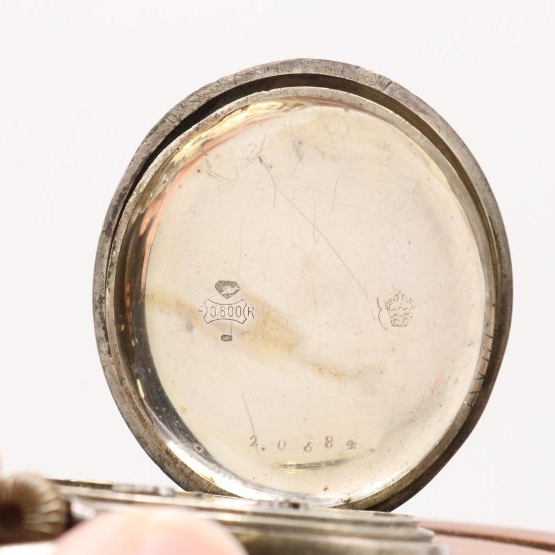 Image for Cronometro Moderno Quillet Silver Pocket Watch