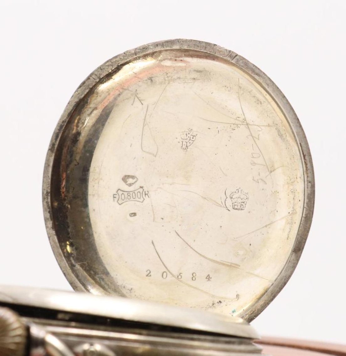 Image for Cronometro Moderno Quillet Silver Pocket Watch