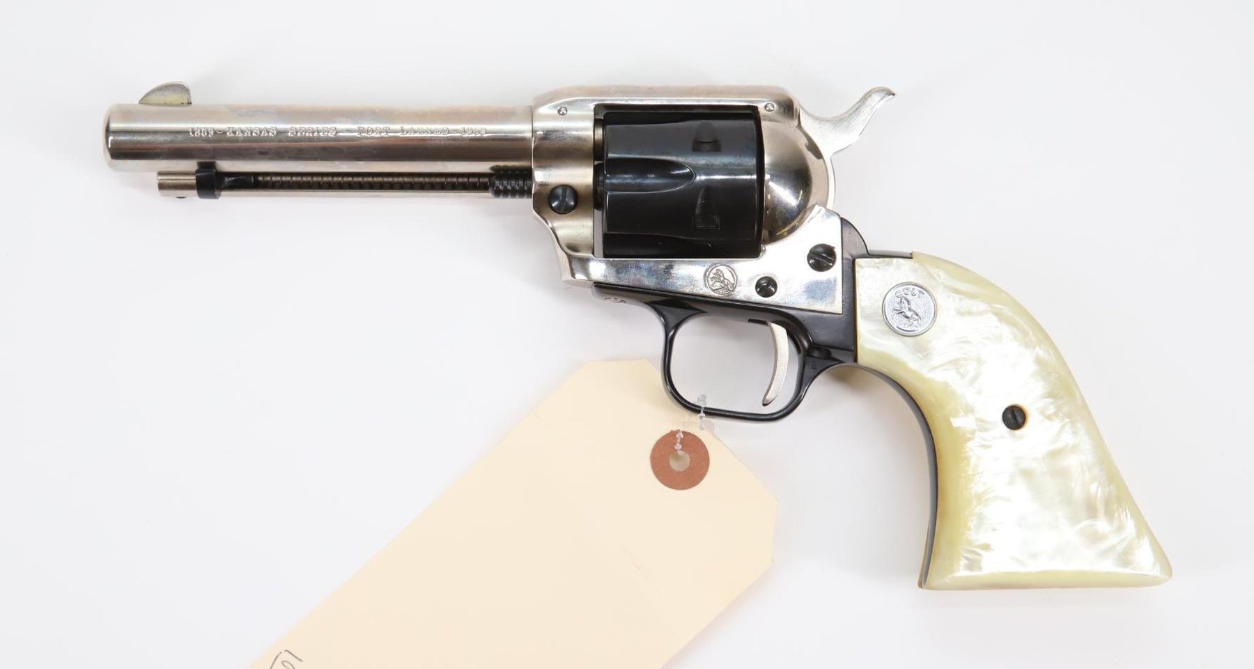 Image for Colt Frontier Scout Kansas Series Fort Larned 1869-1969 Single Action Revolver Cased Set