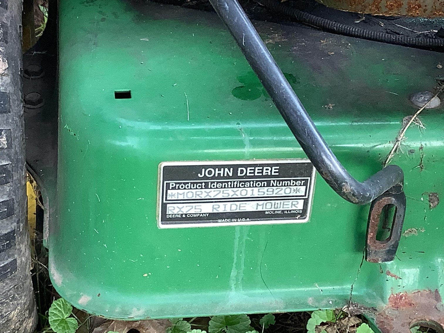 Image for John Deere RX75 Tractor
