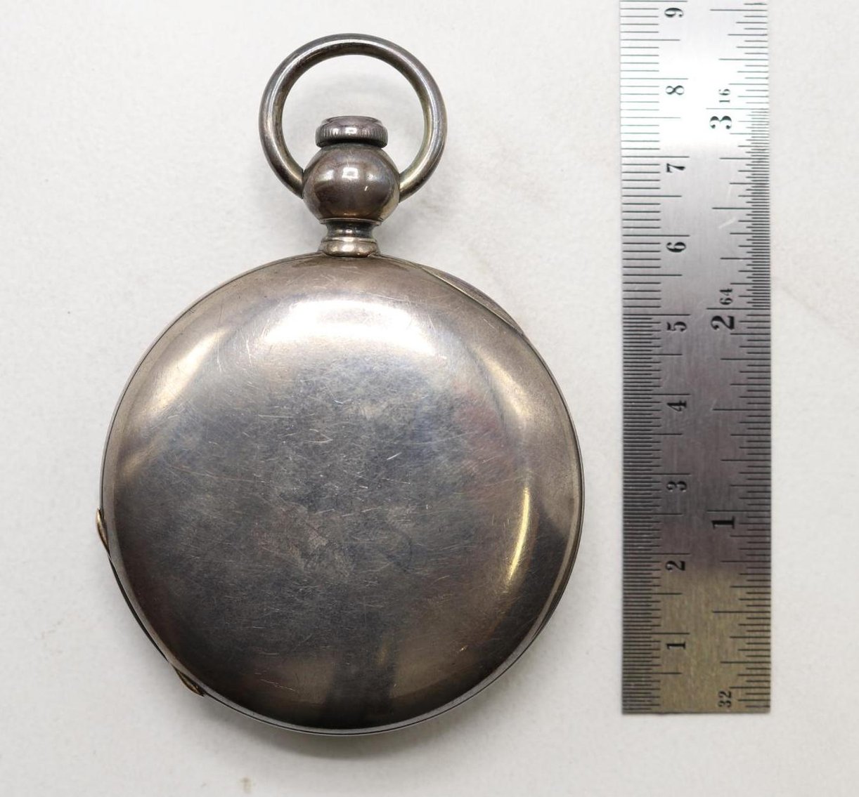 Image for National Watch Co. Silver G.M. Wheeler Elgin Pocket Watch