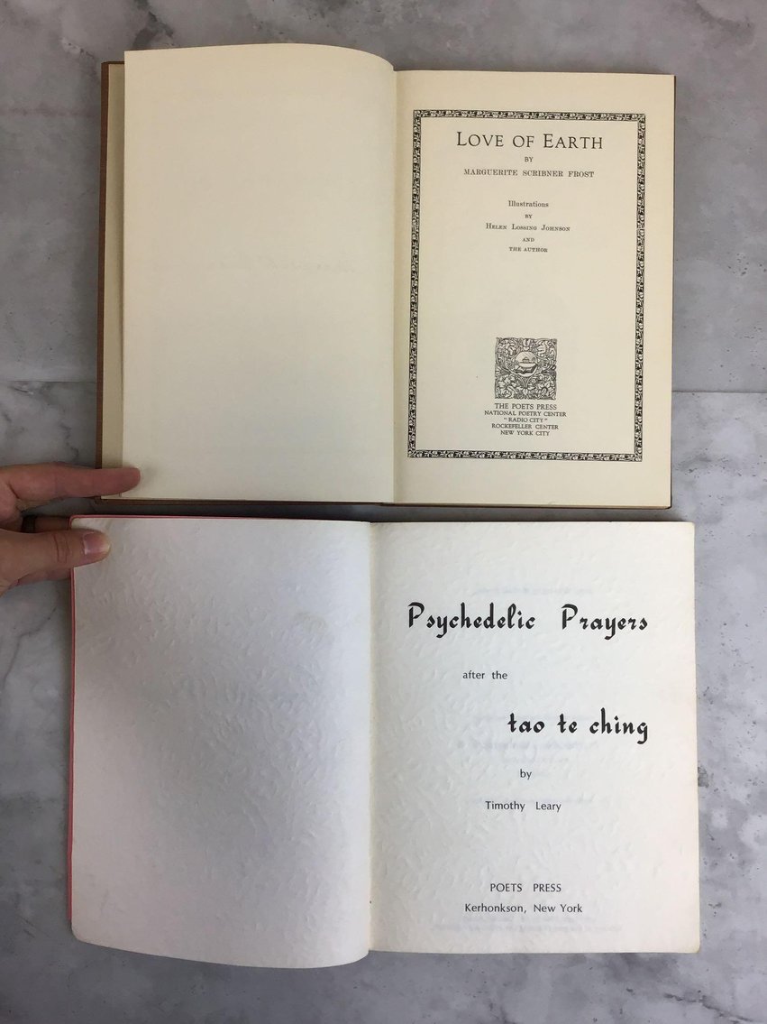 Image for Love of Earth & Psychedelic Prayers, Signed 1st Editions