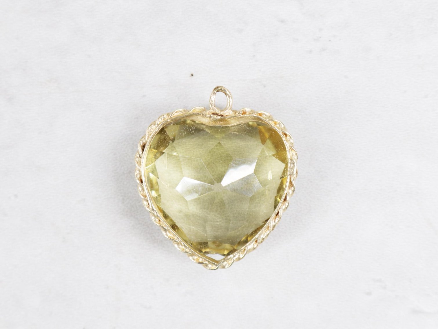 Image for 14KY Gold Citrine Heart Pendant