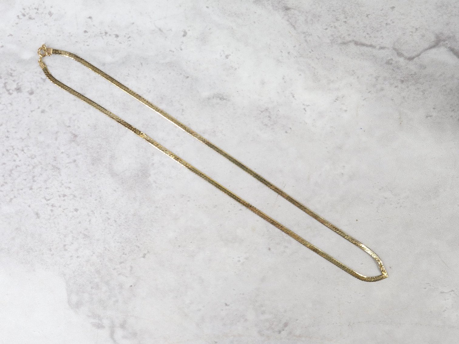 Image for 14KY Gold Chevron Necklace