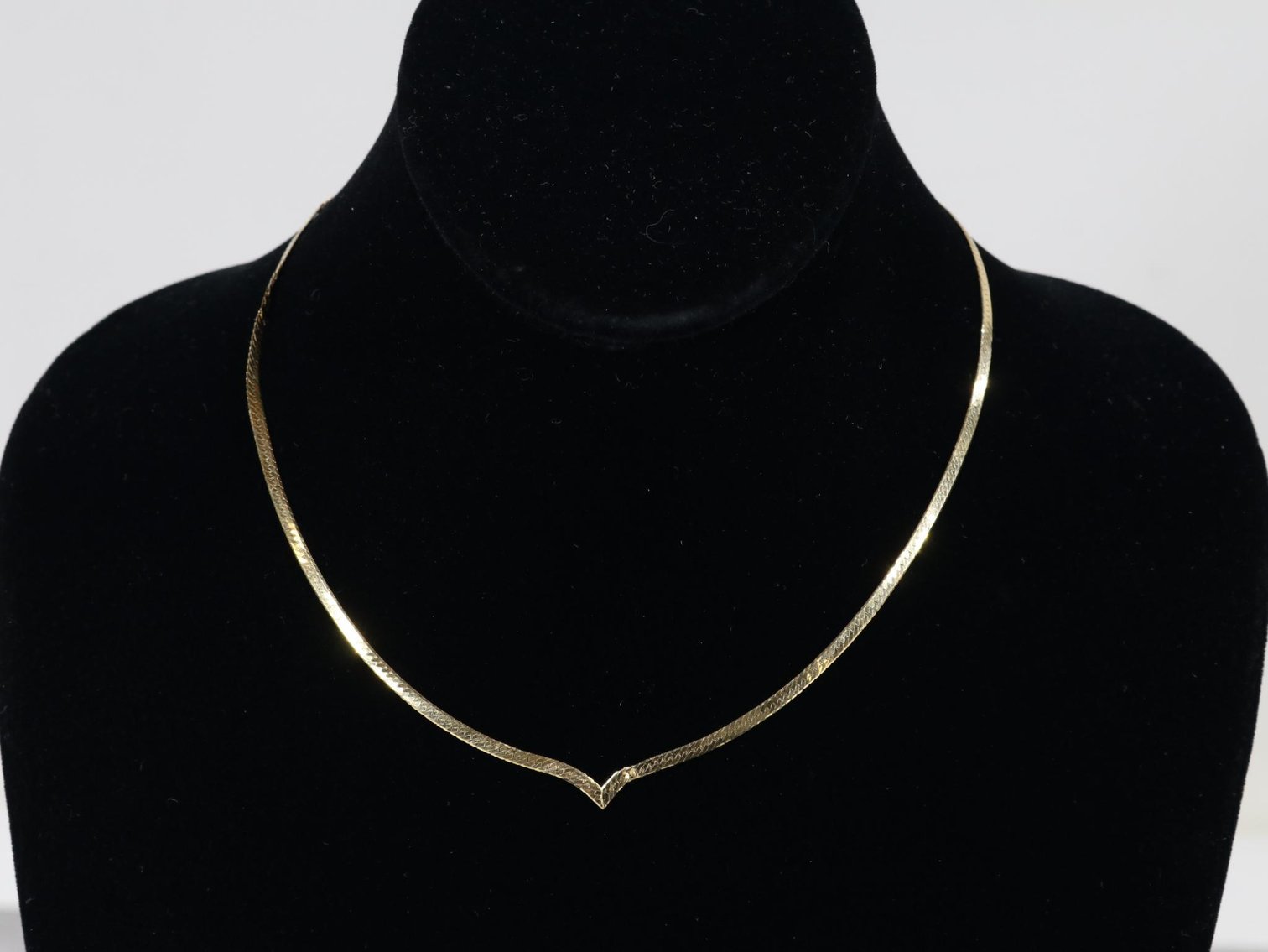 Image for 14KY Gold Chevron Necklace