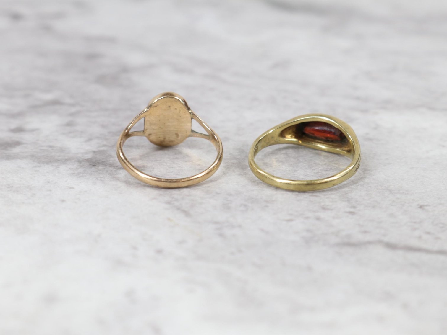 Image for 10KY Gold Garnet, Opal Rings