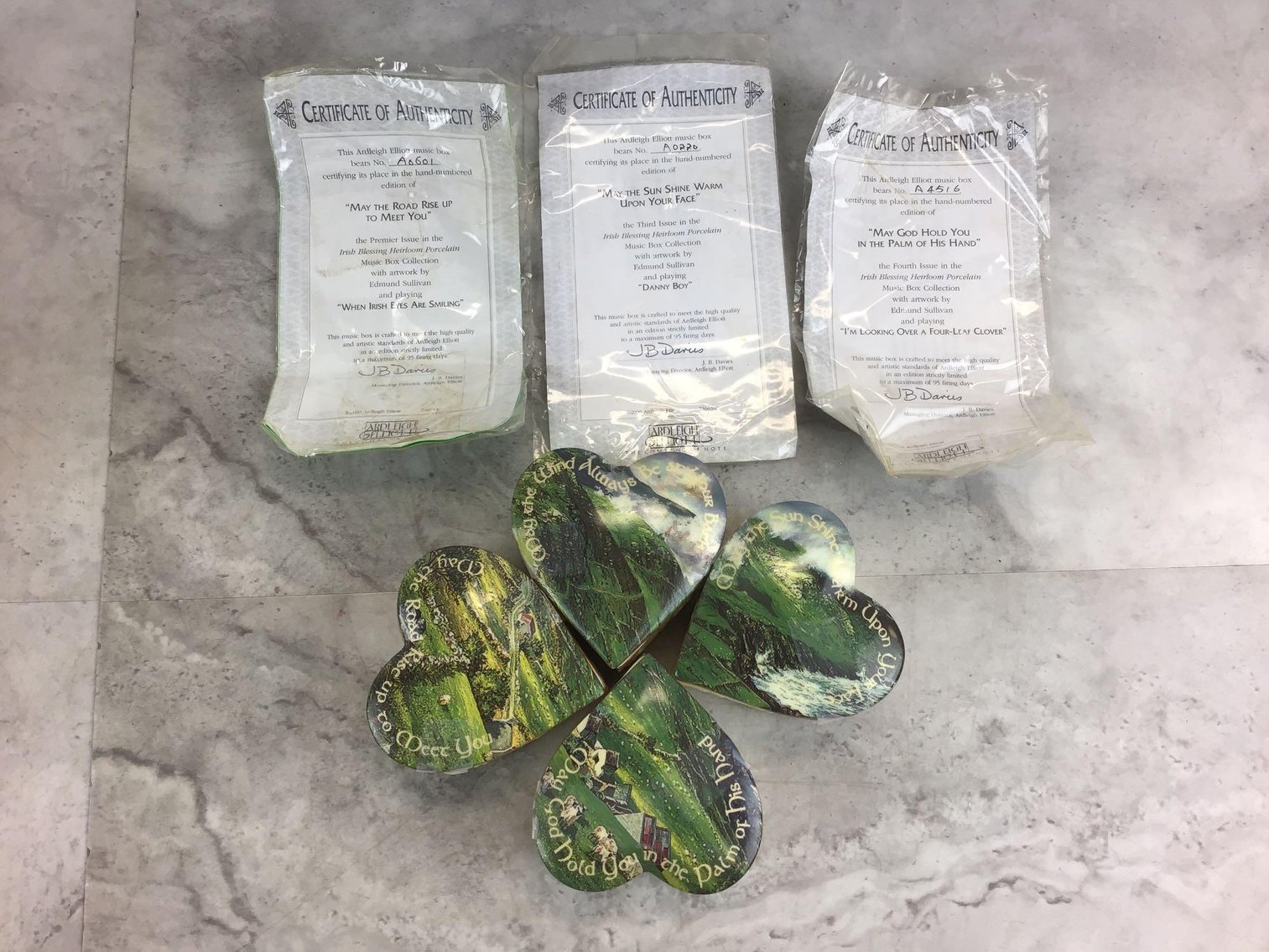 Image for Hammersley Tea Set, Lefton Lamp & Irish Blessing Music Boxes