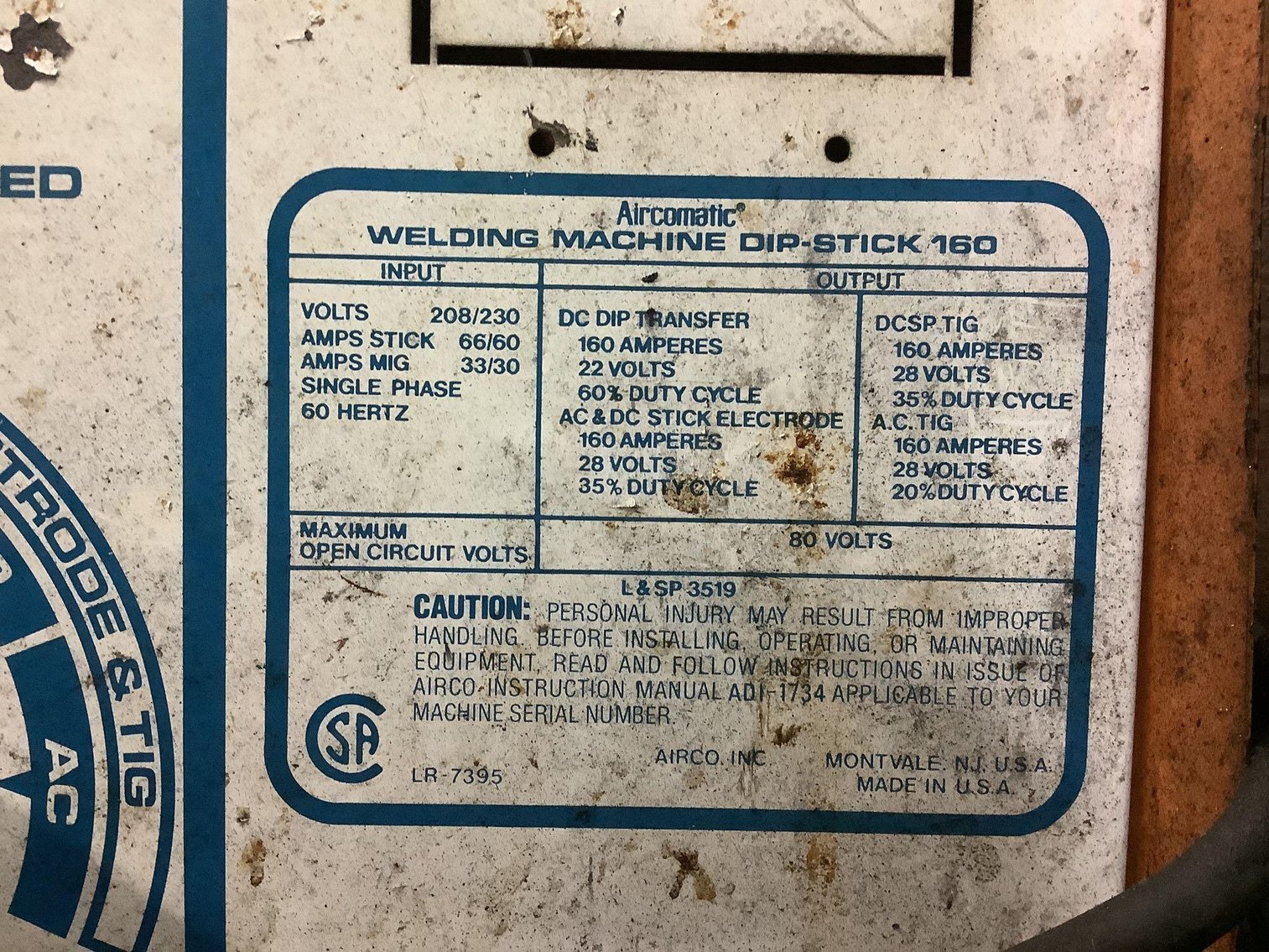 Image for Airco Dip Stick 160 Wire Welder