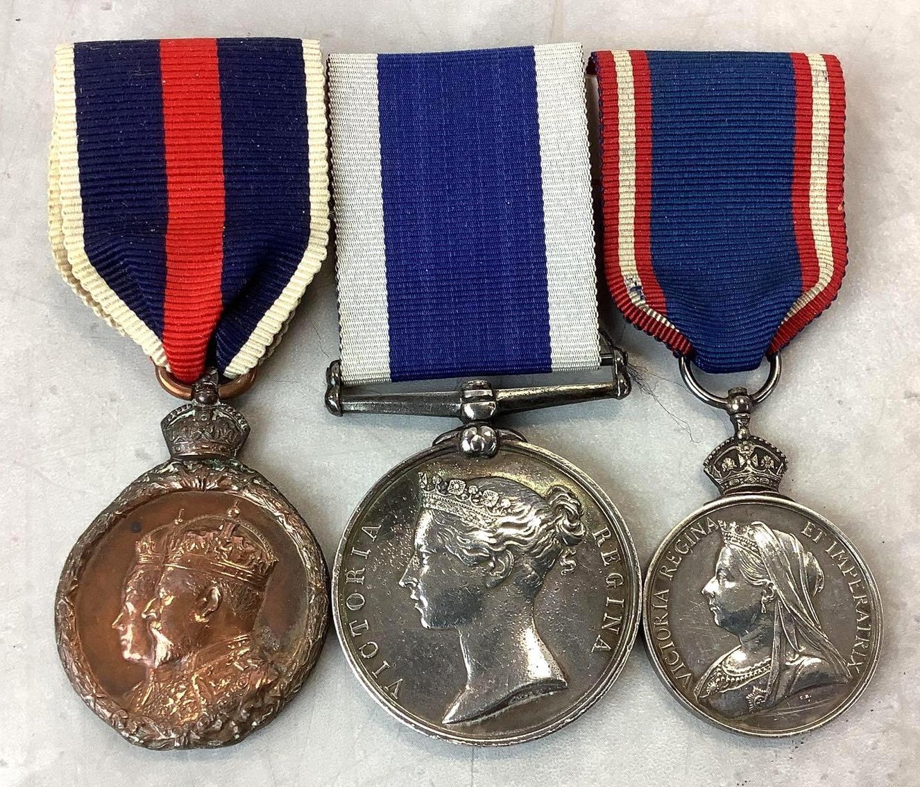 Image for British Coronation, Royal Victorian , and Navy Long Service Medals-Royal Yacht Crewman