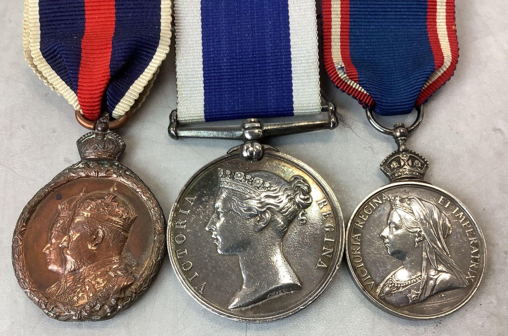 Image for British Coronation, Royal Victorian , and Navy Long Service Medals-Royal Yacht Crewman