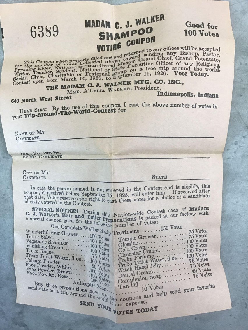 Image for Madame C.J. Walker's Shampoo and Assorted Soap & Product Containers