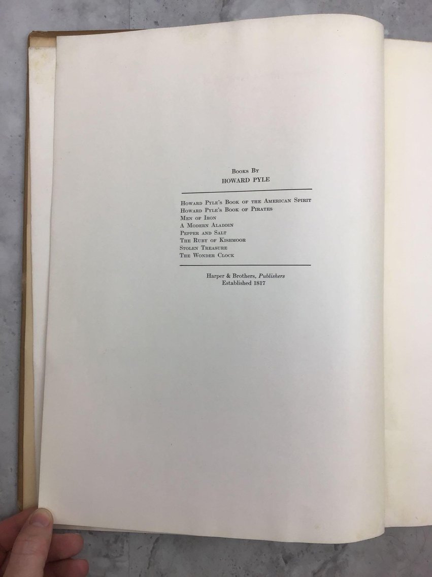 Image for HOWARD PYLE BOOK