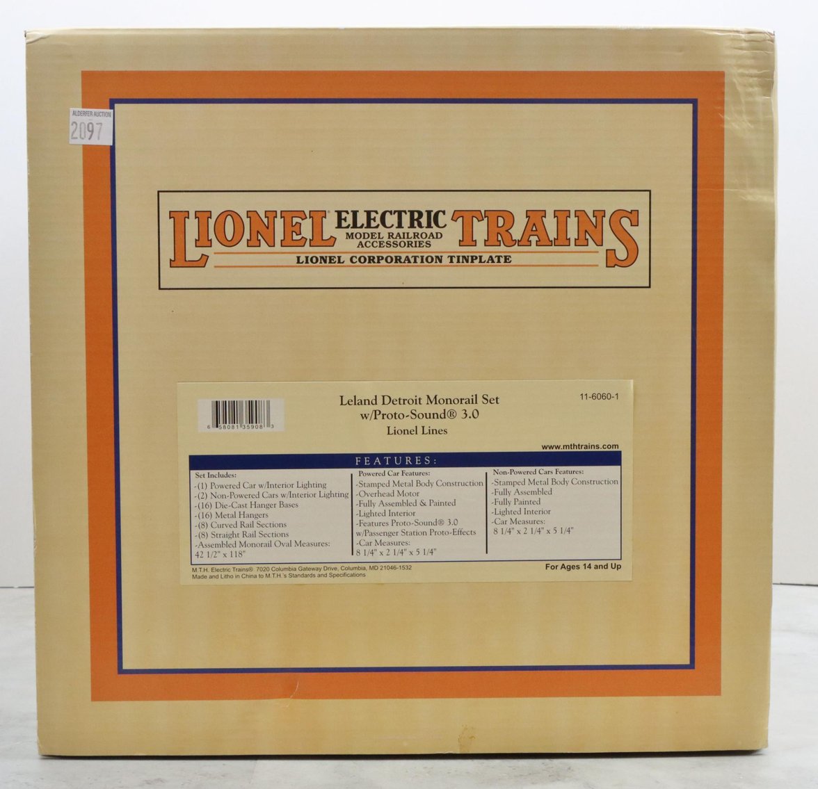 Image for MTH Lionel Trains Leland Detroit Monorail Set