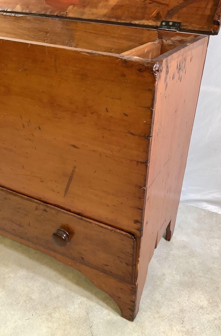 Image for Decorated Blanket Chest with Sigle Drawer