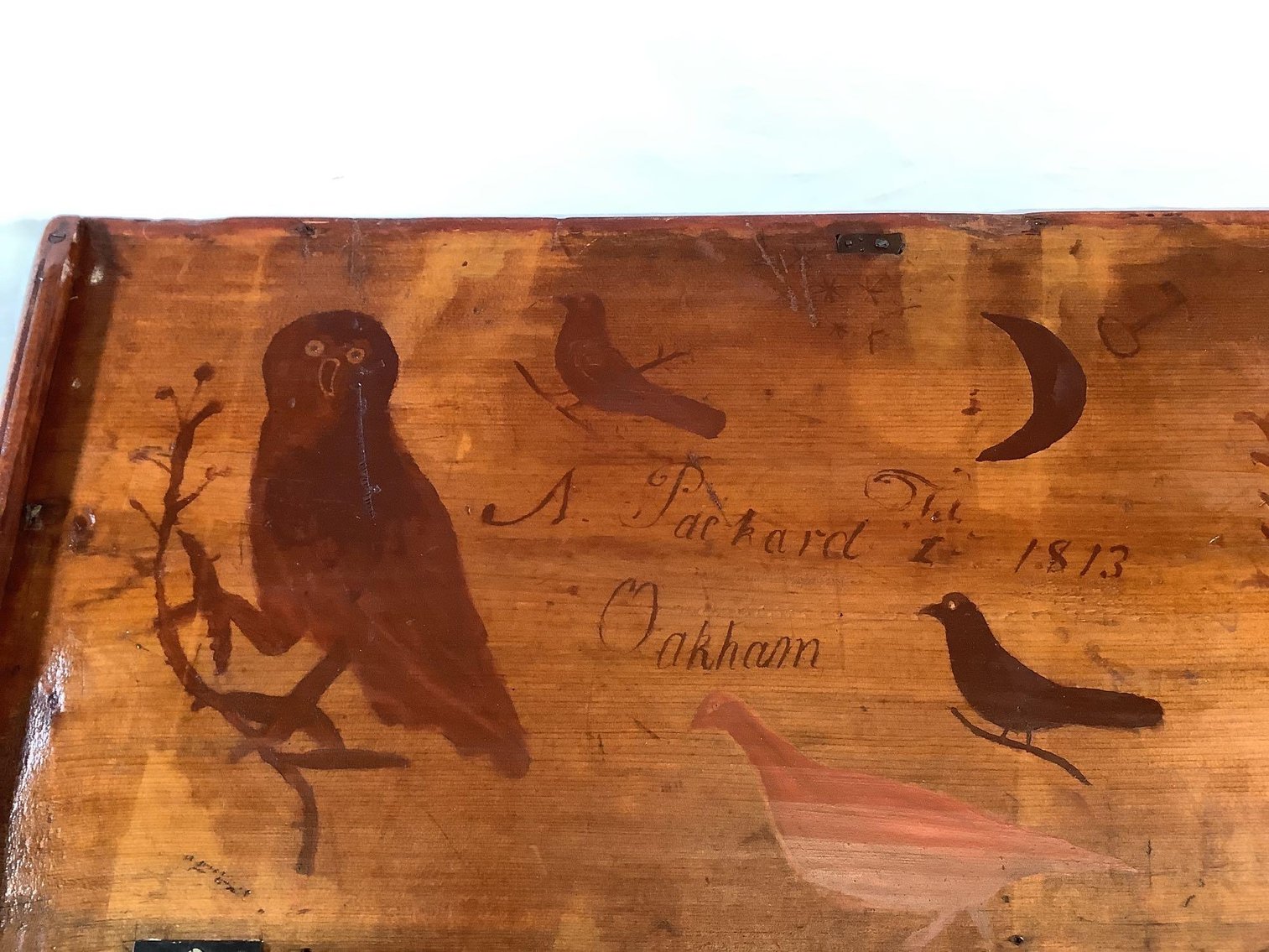 Image for Decorated Blanket Chest with Sigle Drawer