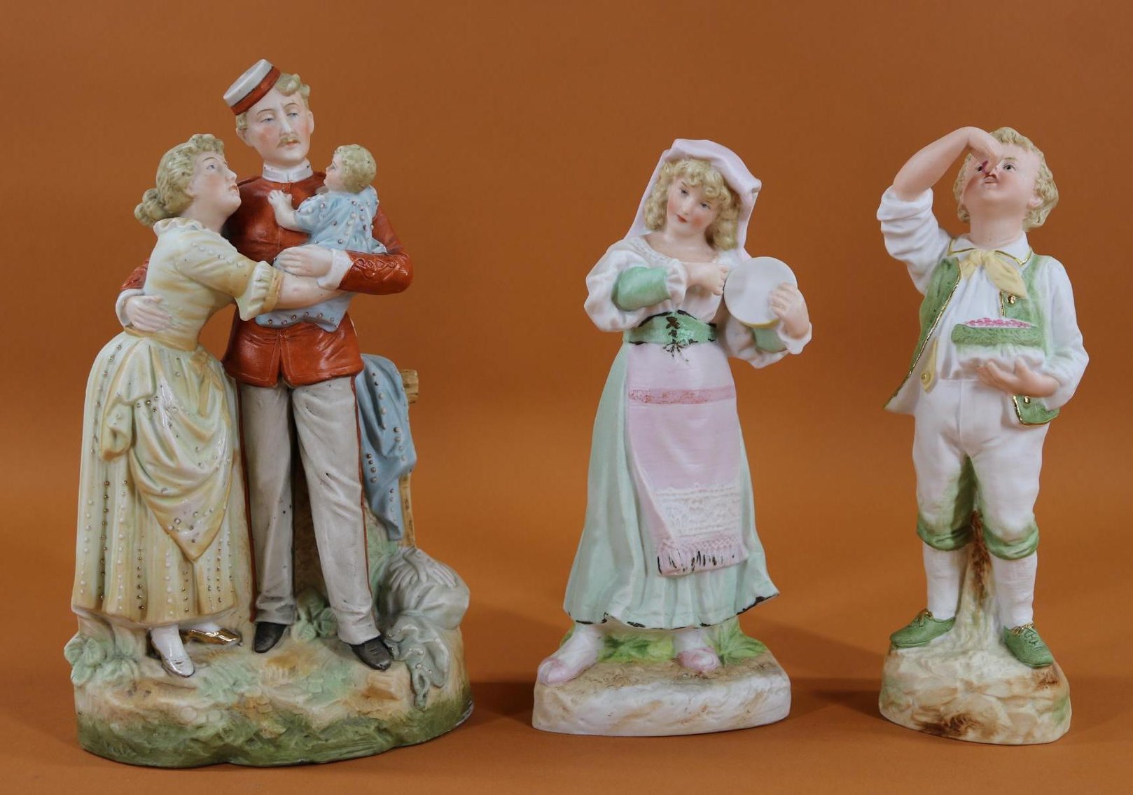 Image for BISQUE FIGURINES.