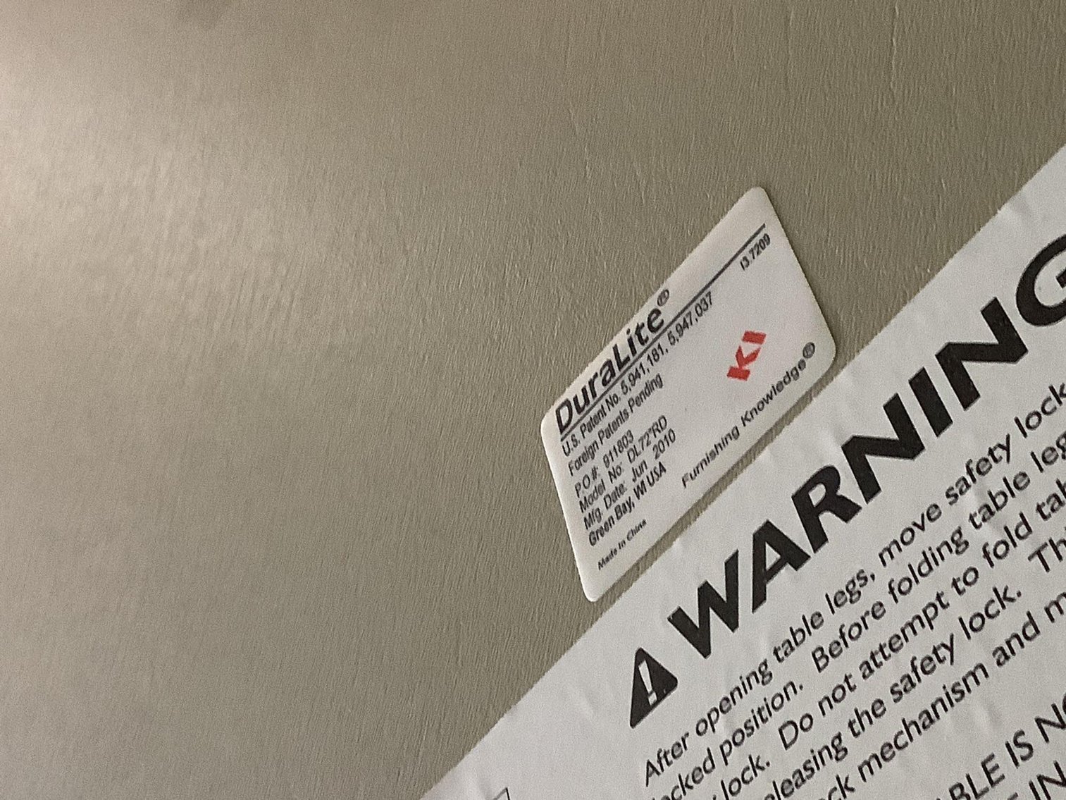 Image for Krueger International Folding Table