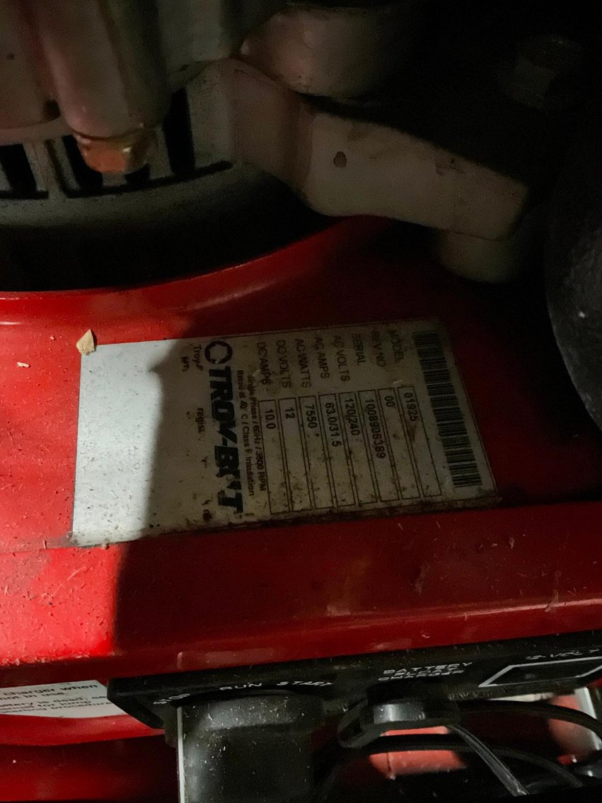 Image for Troy-Bilt Generator