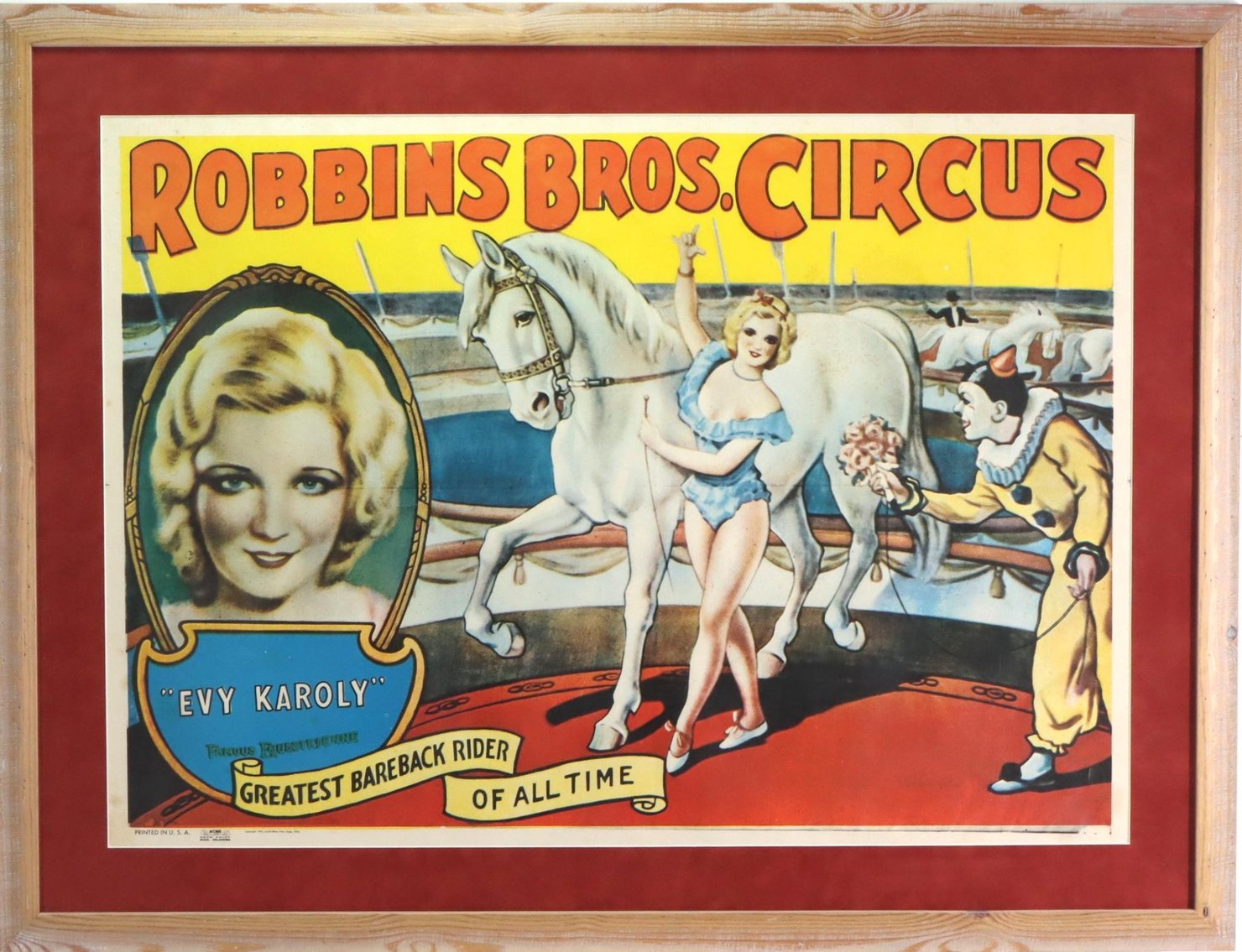 Image for Barnum & Bailey - Madame Olympia Desvall Circus Poster