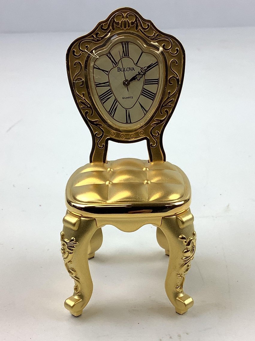 Image for Bulova & Linden Miniature Brass Clocks