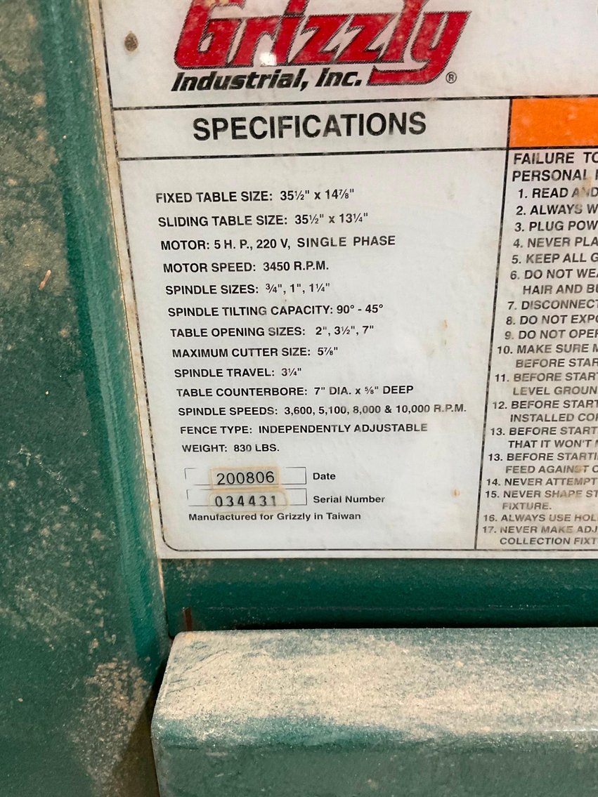 Image for Spindle Shaper