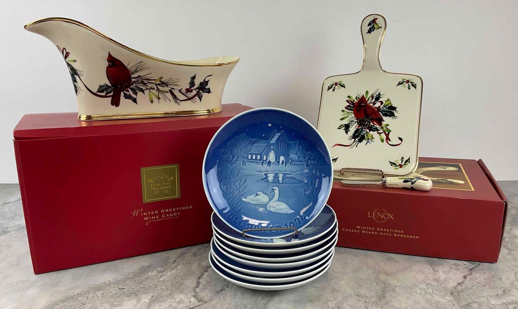 Image for Lenox Christmas Porcelain Ware & Copenhagen Holiday Plates
