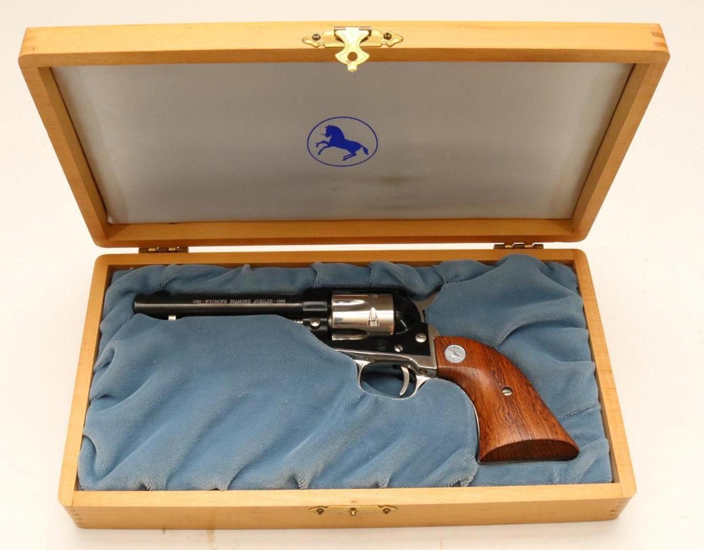 Image for Cased Colt Wyoming Diamond Jubilee Commemorative Single Action Frontier Scout Single Action Revolver