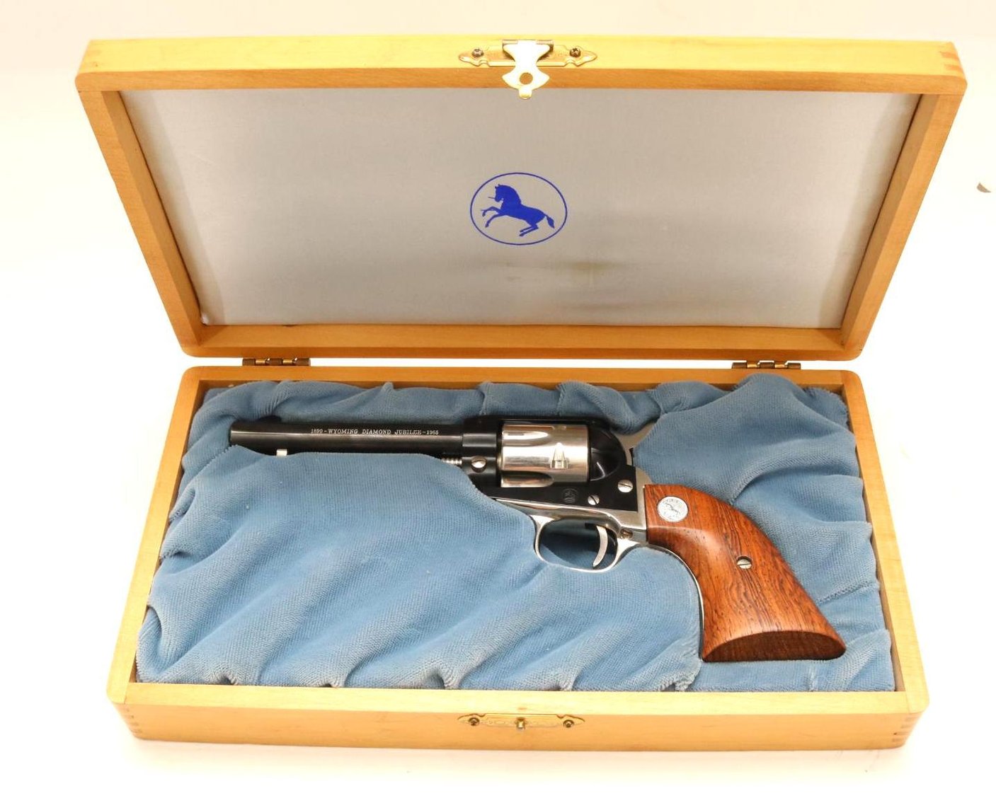 Image for Cased Colt Wyoming Diamond Jubilee Commemorative Single Action Frontier Scout Single Action Revolver