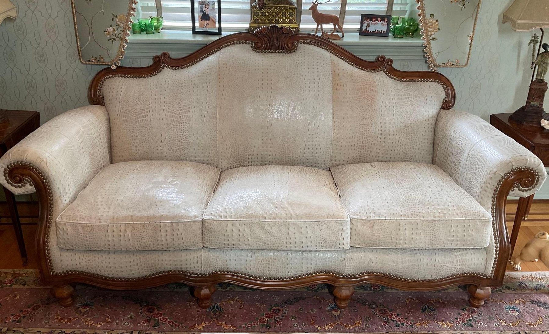 Image for Thomasville Leather Sofa