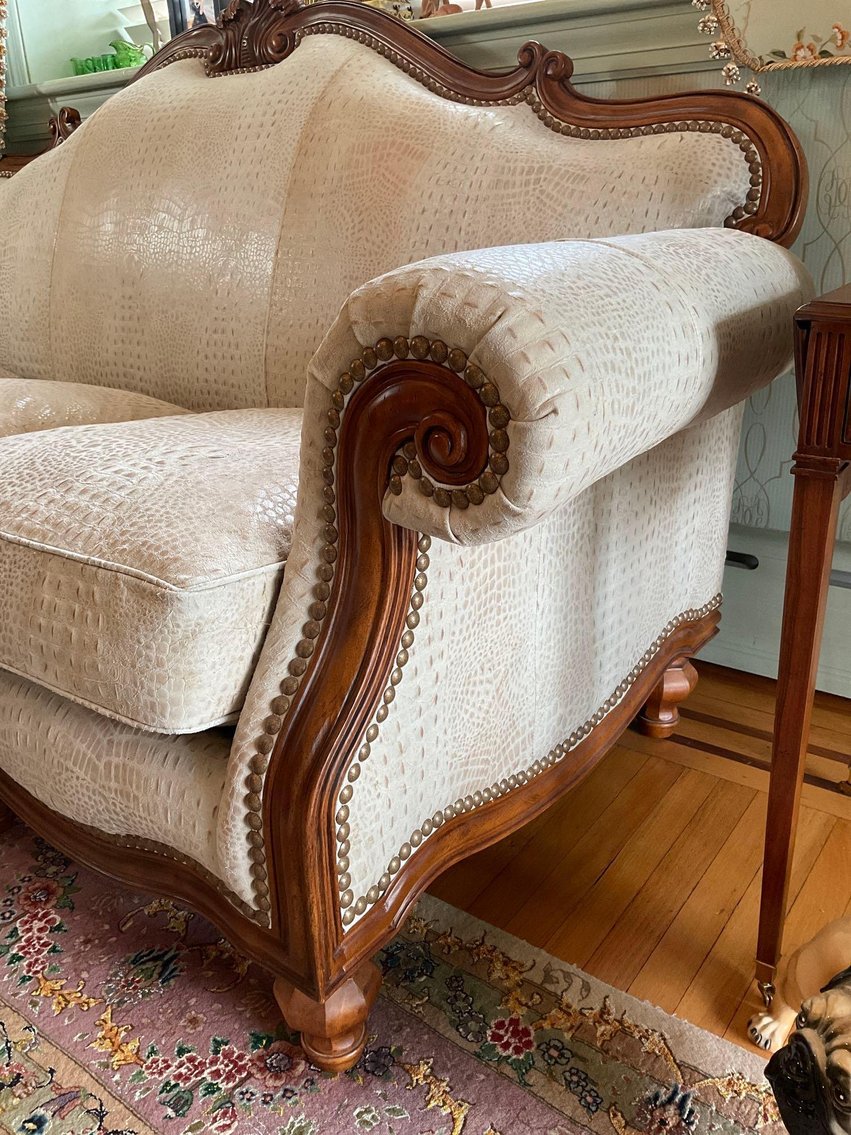 Image for Thomasville Leather Sofa